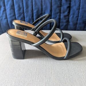 DV Black Heeled Sandals 9.5